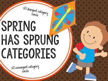 Spring Has Sprung Categories | Receptive language activities, Speech and language, Language ...