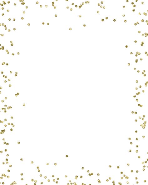 Glitter Gold Confetti Clip Art Confetti Png Download 24003000