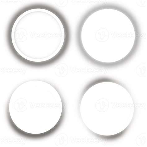 Set Of Round Shadow Circle Shadow Effect 15271571 Png