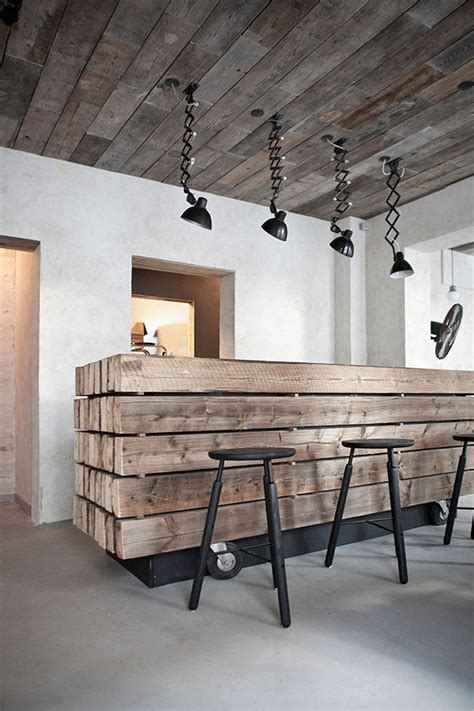 Scandinavian design calls for minimal window treatments that allow light to pour into a space. Host Restaurant: Rustic Scandinavian Interior by Norm ...