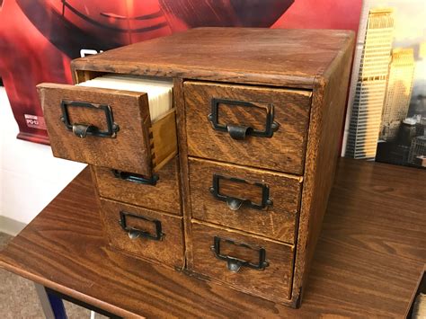 20 Vintage Oak Card Catalog From Local Library Book Sale These Can Be