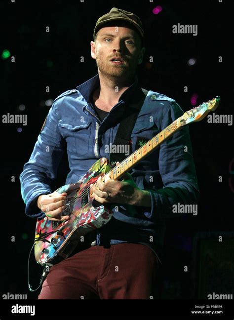 Jonny Buckland With Coldplay Performs In Concert On Their Mylo Xyloto