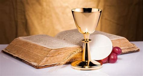 Offering Of Bread And Wine Of The Eucharist To God Bread Poster