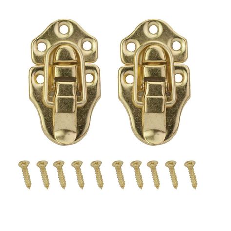 Everbilt 2 34 In X 1 12 In Bright Brass Chest Latches 19864 The
