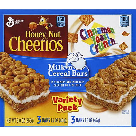 General Mills Milk And Cereal Bars Variety Pack Toaster Pastries