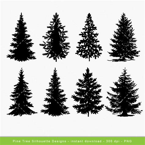 Fir tree palm tree pine tree tree silhouette. Tree Clip art Pine Tree Digital clipart Festive Christmas