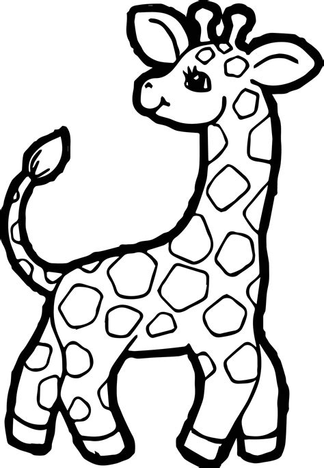 50 Cute Baby Giraffe Coloring Pages Images Mencari Mainan