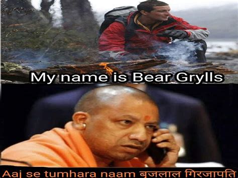 The best memes from instagram, facebook, vine, and twitter about bear grylls. funny meme on bear grylls with modi: pm narendra modi to ...