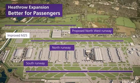 Heathrow 3rd Runway Map