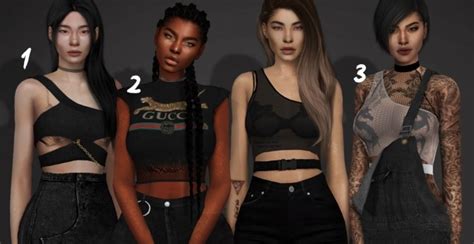 4 Tops And Outfit At Slay Classy Sims 4 Updates