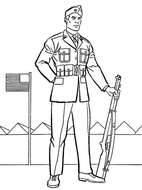 Army Soldiers Coloring Pages - Christopher Myersa's Coloring Pages