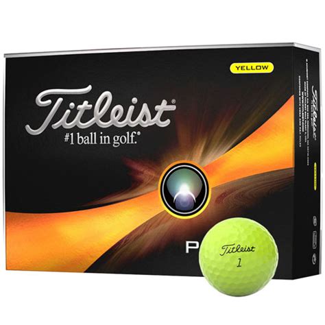 Titleist Pro V1 Personalized Yellow Golf Balls