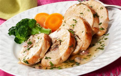 Chicken breast recipes are packed with lean protein. Chicken Breasts Stuffed With Cheese and Mushrooms Recipe