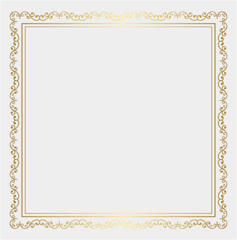 Pin Clip Art Borders Free Download Transparent Gold Border Frame