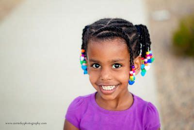 The most common rainbow braids material is cotton. Little Girls Natural Hair Style: Flat Twist Ponytails with ...