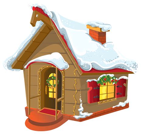 Download Winter Christmas House Png Clipart Png Download Pikpng Images