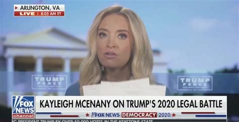 Kayleigh Mcenany Blatantly Breaks The Law On Fox News Pretending She
