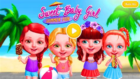 Learn Sweet Baby Girl Summer Fun For Children Gameplay Kids Games Hd