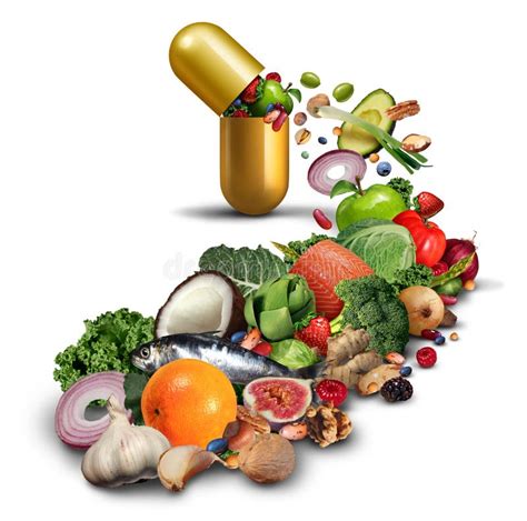 Natural Nutritional Supplement Stock Illustration Illustration Of