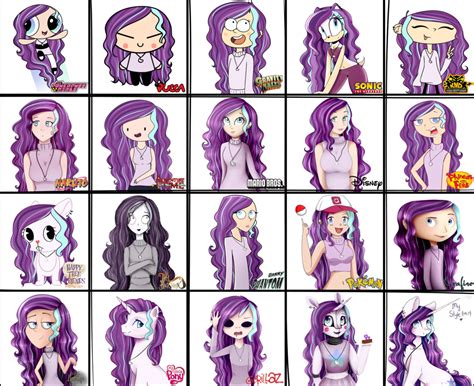 20 Art Styles Challenge by MagicalBrownie | Art style challenge, Disney art style, Cartoon art ...