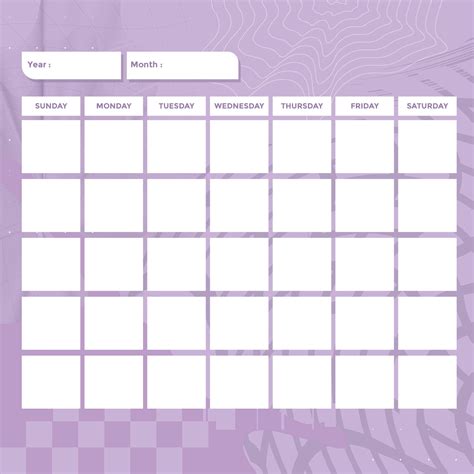 Printable Blank Calendar Templates Images