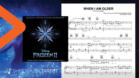 When I Am Older Official Sheet Music From Frozen 2 Josh Gad Piano