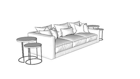 Detailed digital plans for building a classic coffee table. sofa đơn | 3D Warehouse | Furniture, Furniture sketch, Sofa
