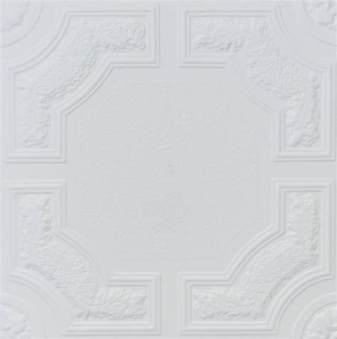 Cover it up with ceiling tiles! R28A STYROFOAM CEILING TILE 20X20 - ANTIQUE WHITE MATTE ...