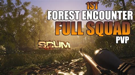 Full Squad Pins Me Down SCUM Forest Pvp Gameplay YouTube