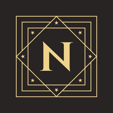 Creative Letter N Logo With Elegant And Stylish Luxury Concept Initial