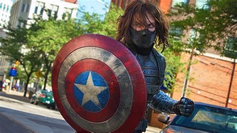 Captain America Vs The Winter Soldier Highway Fight Scene Youtube