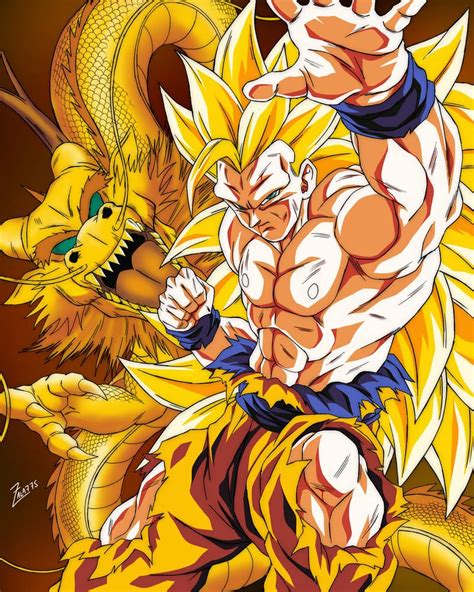 Goku Ssj3 Mini Poster By Zala77s On Deviantart Dragon Ball Art Goku