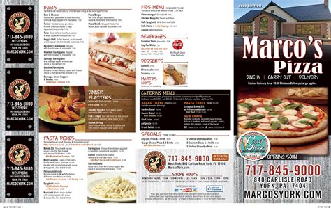 Marcos Pizza Appetizer And Stromboli Menu York Pa