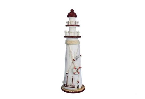 A light in dark places. Wooden Rustic Bay Harbor Decorative Lighthouse