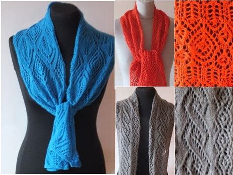 Macht es einfach, auf das ipad herunterzuladen. Sparset / 3 Strickanleitungen Schals Lace Lochmuster ...