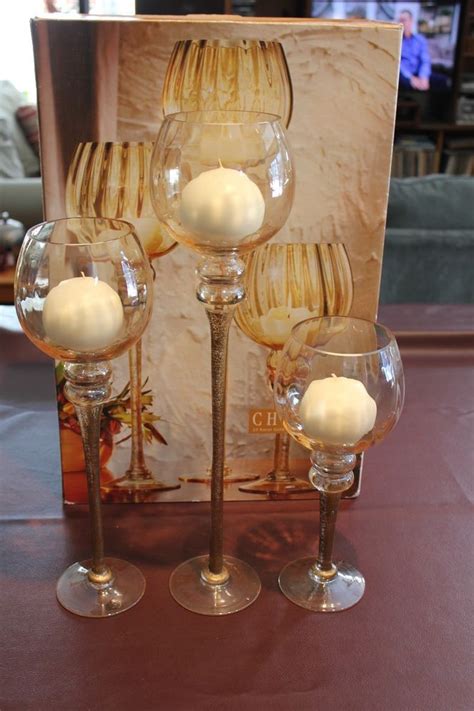 Choose from contactless same day delivery, drive up and more. CHARISMA AMBER HURRICANE GLOBE VASE SET OF 3 | Vase set ...