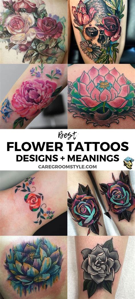 It is the perfect matching tattoo and will look lovely anywhere on the body as long as it matches the design of your best friend. 125 Best Flower Tattoos - Designs, Ideas and Meanings ...