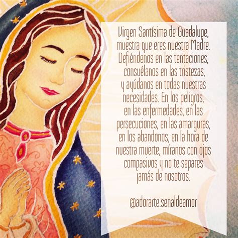 Lista 102 Foto Imágenes De La Virgen De Guadalupe Con Oración Mirada Tensa
