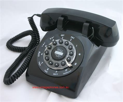 New Reproduction Black 500 Series Retro Rotary Dial Telephone