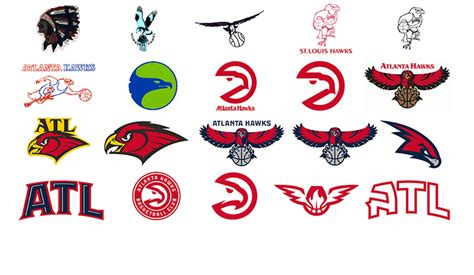 Logo vector photo type : Swipe Right On Hawks Logos Over Time | Atlanta Hawks