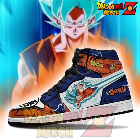Goku Saiyan Blue Jordan Sneakers Leather No2 Dragon Ball Z Store