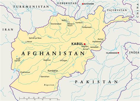 Afghanistan Map Borders