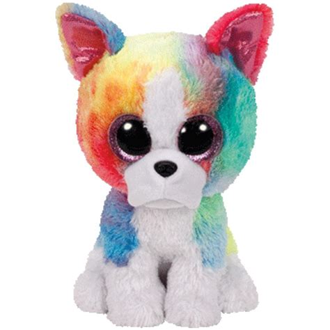 Ty Beanie Boos Isla The Rainbow Bulldog Exclusive Glitter Eyes
