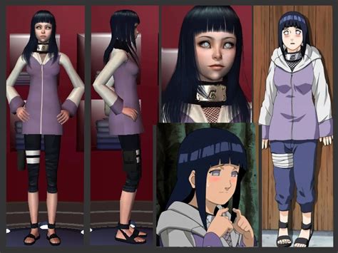 Mod The Sims Hinata Hyuuga Original Character And Shippuuden Version