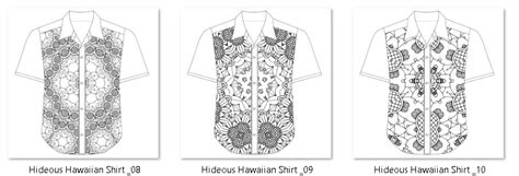 Hawaiian Shirt Coloring Page Coloring Pages