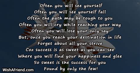 Often You Will See Yourself Success Poem