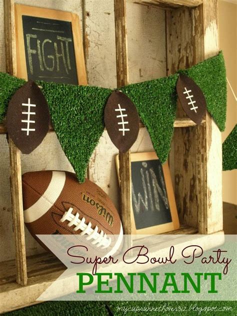Serve up a buffet of international foods and decorate with flags and memorabilia from around the world, like this party by candice birmingham of pocket full of parties. Super Bowl Party: DIY Football Party Decor | Mimi's Dollhouse