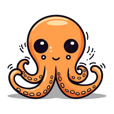 Premium Vector Octopus Cartoon Character Isolated On White Background