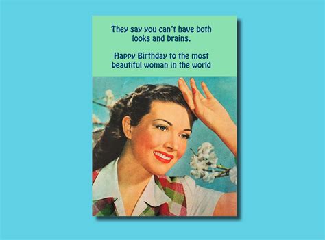 Funny Rude Birthday Card For A Woman Etsy Uk
