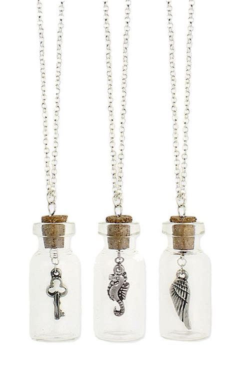 Charming Bottle Necklaces Bottle Jewelry Bottle Charms Bottle Art